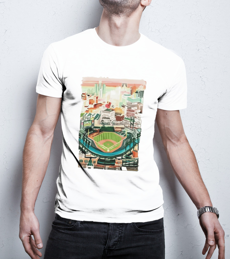 2026 Tigers Up Next Stadium Skyline Baseball Field T-Shirt