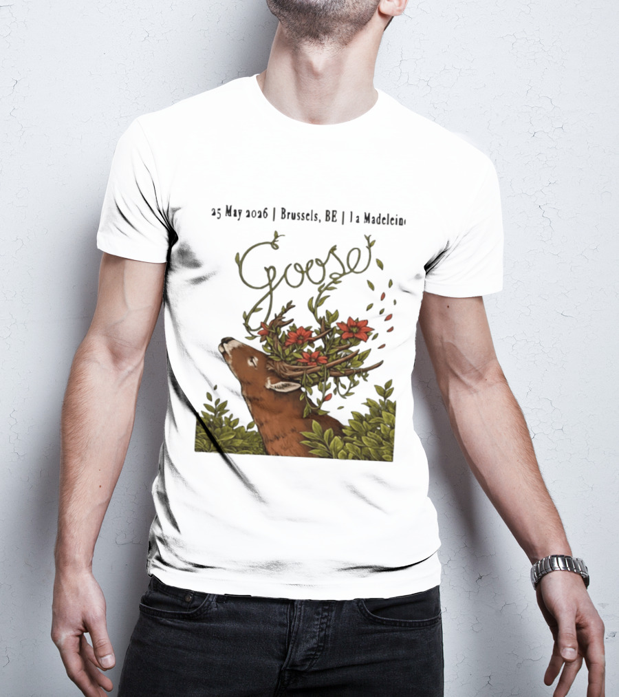 Goose 25 May 2026 Brussels BE La Madelein Deer With Floral Antlers T-Shirt