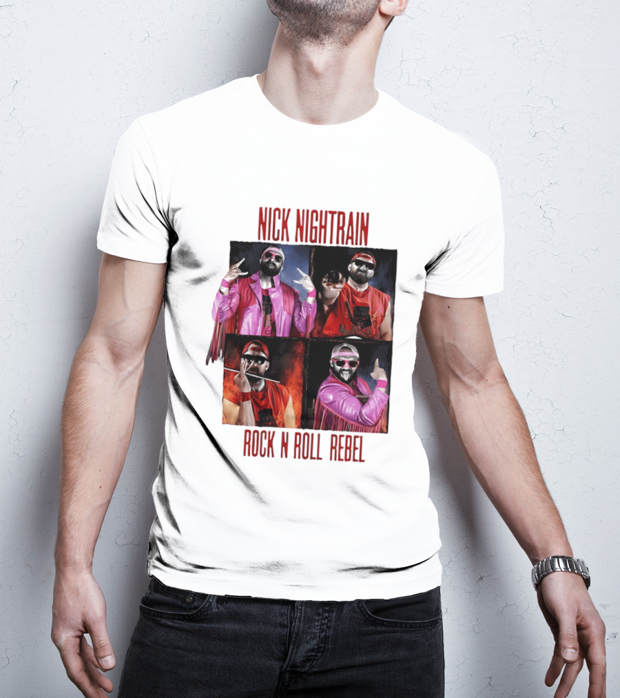 Nick Nightrain Rock N Roll Rebel Pink Jacket Red Bandana T-Shirt