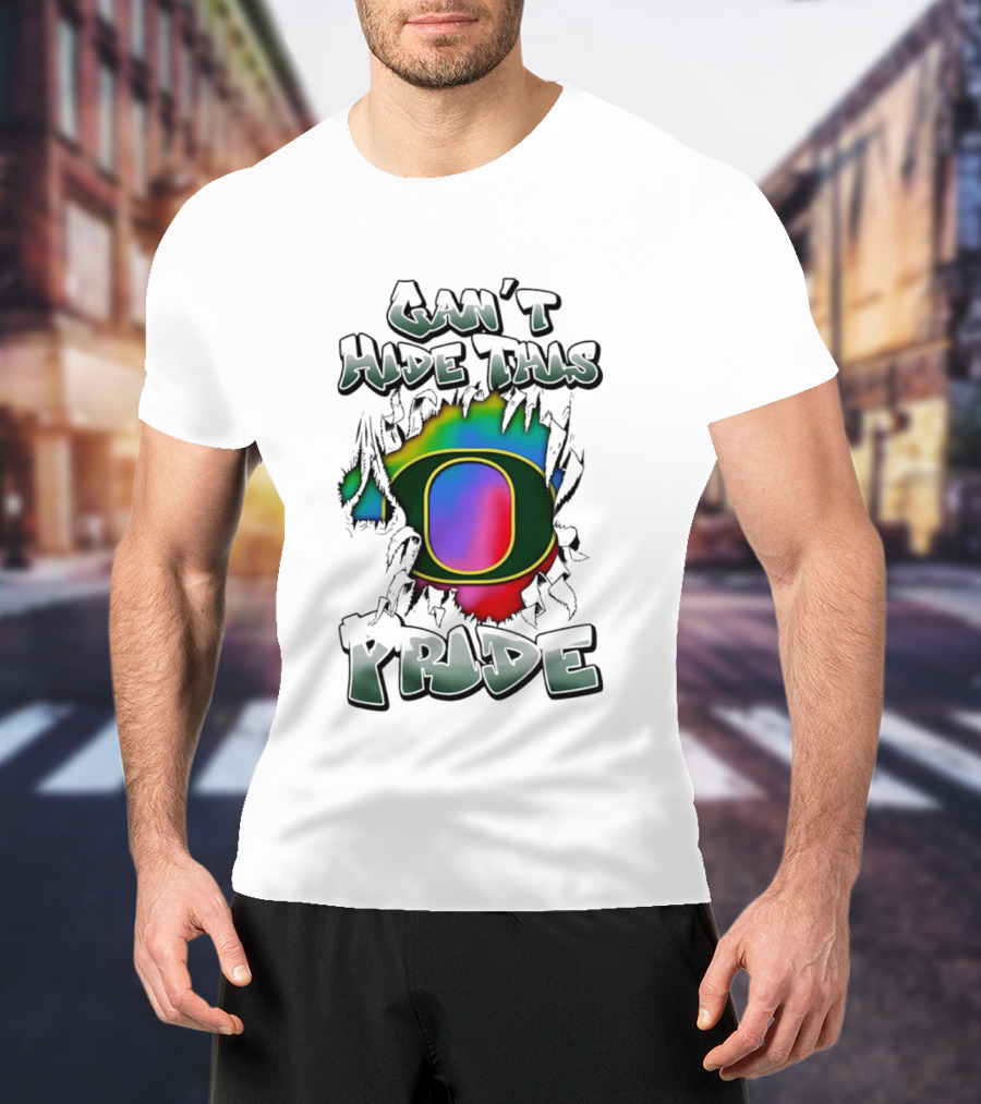 Oregon Ducks Can't Hide This Pride With Rainbow O T-Shirt