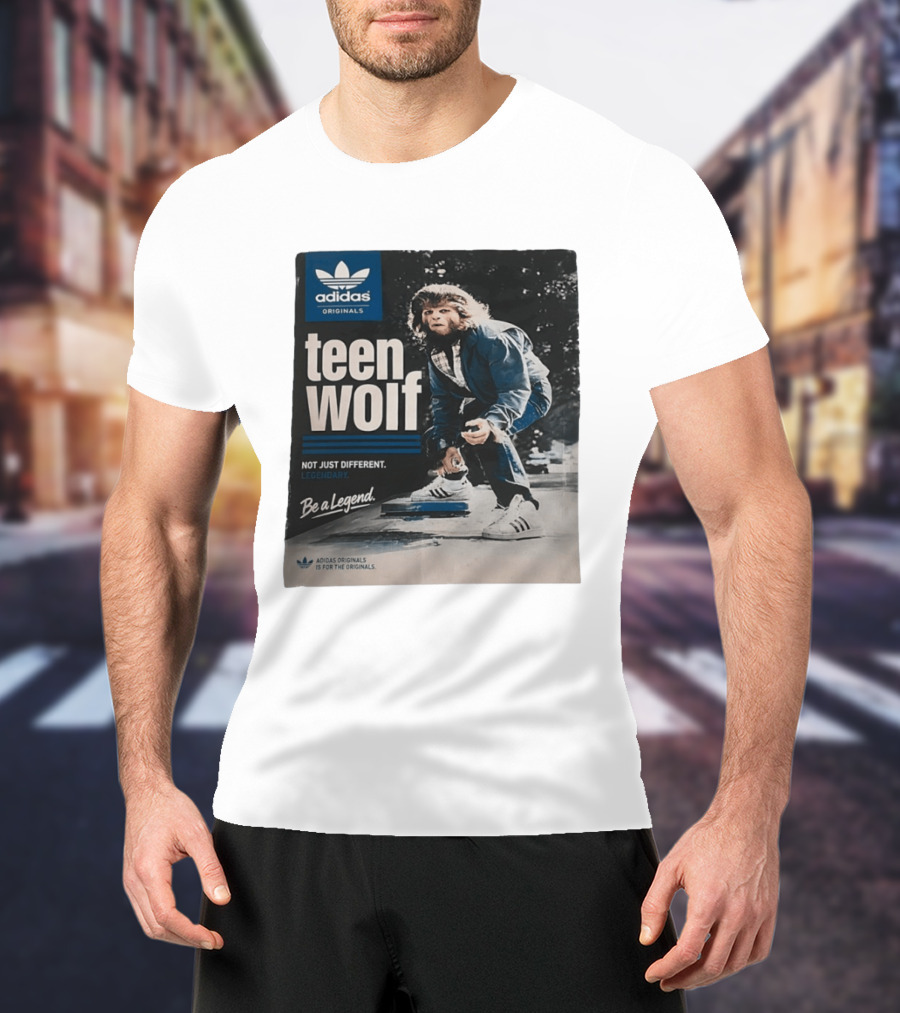 Adidas Originals Teen Wolf Be A Legend Not Just Different Legendary Skater T-Shirt