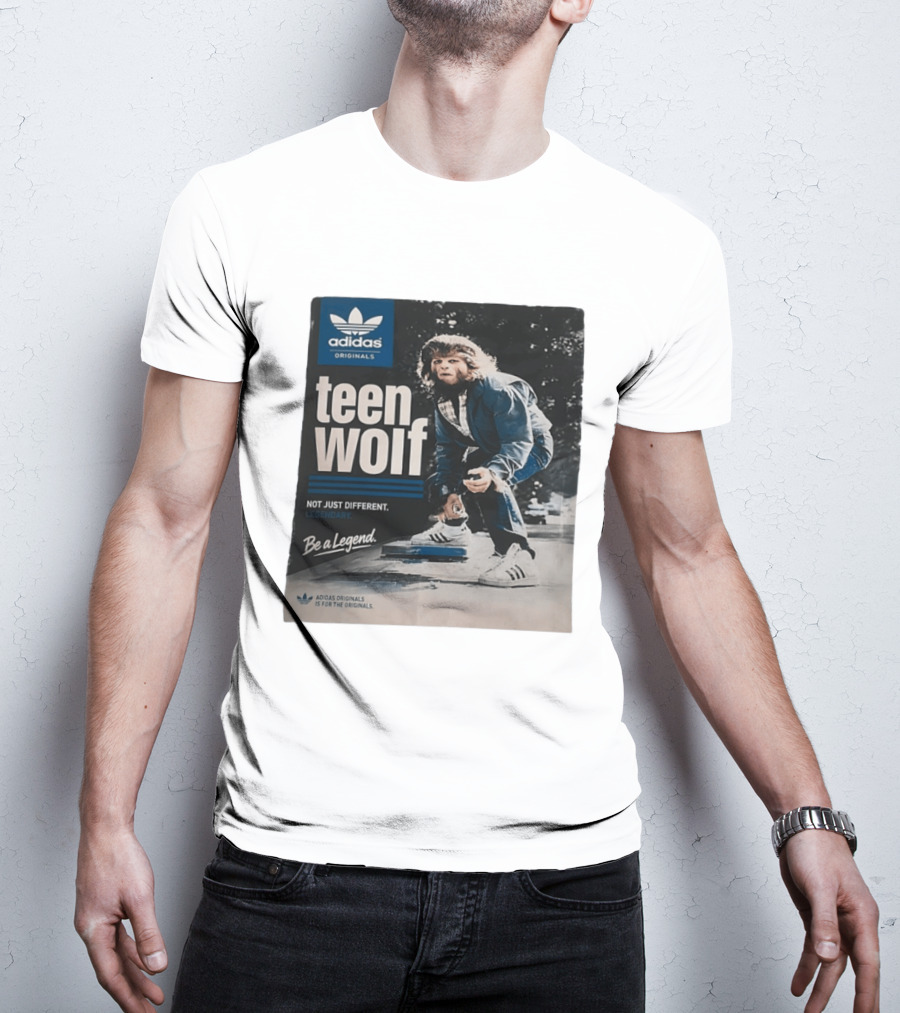 Adidas Originals Teen Wolf Be A Legend Not Just Different Legendary Skater T-Shirt