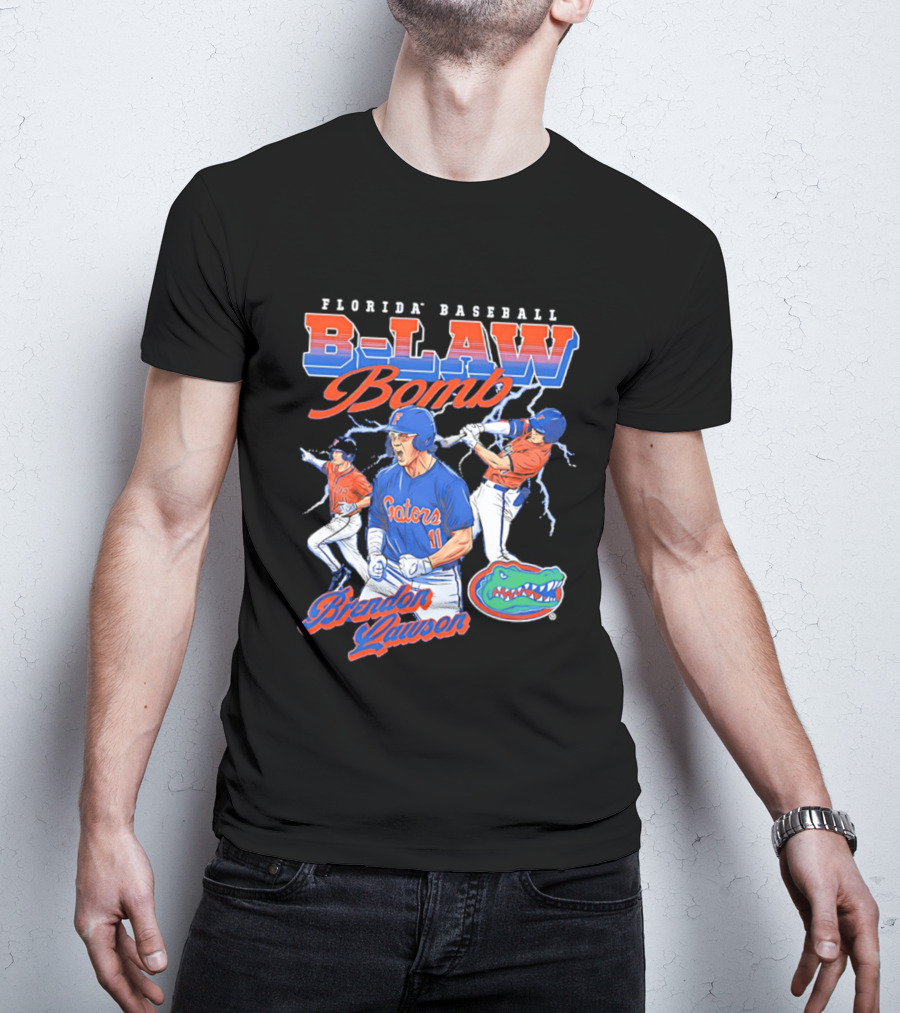 Florida Baseball B Law Bomb Brendan Lawson Gators T-Shirt