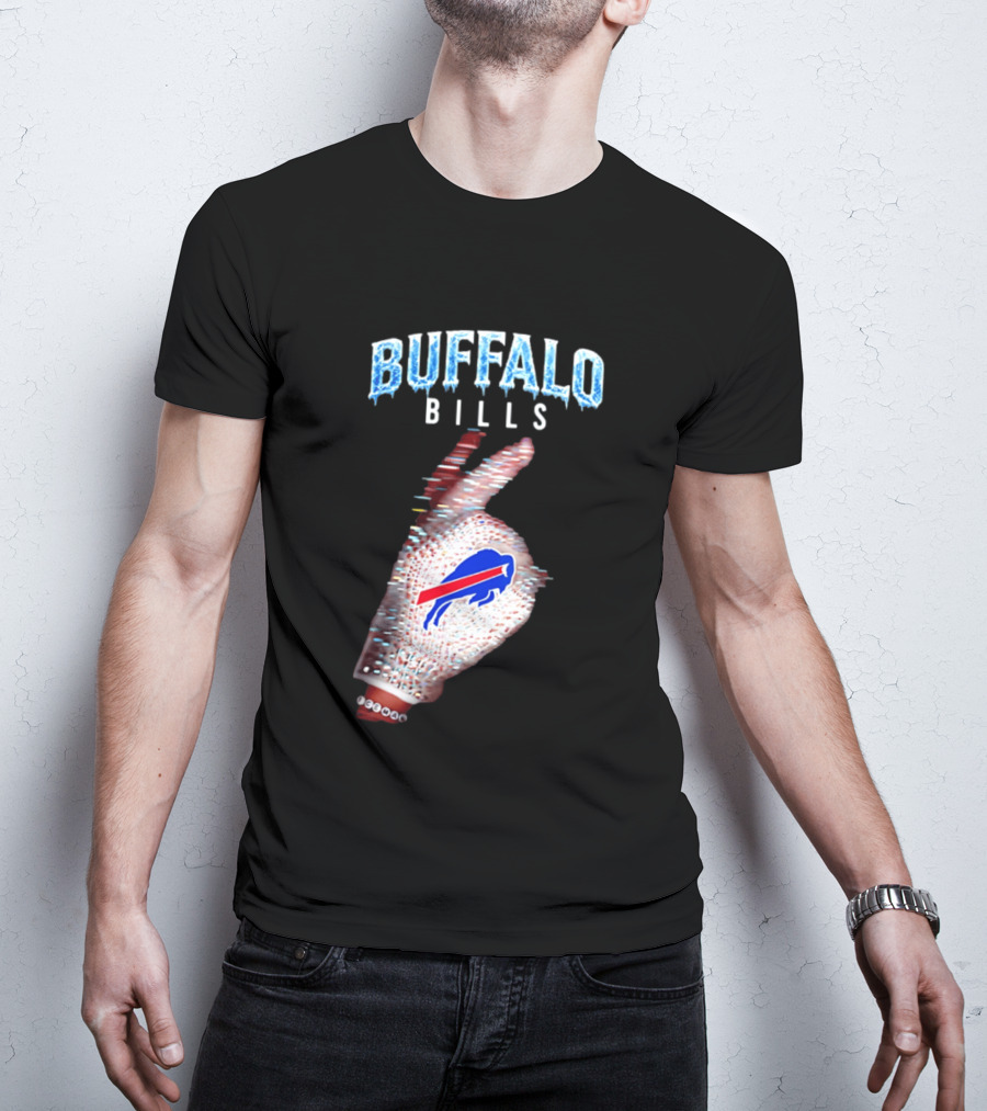 Buffalo Bills Iceman Glove Gesture 2026 T-Shirt