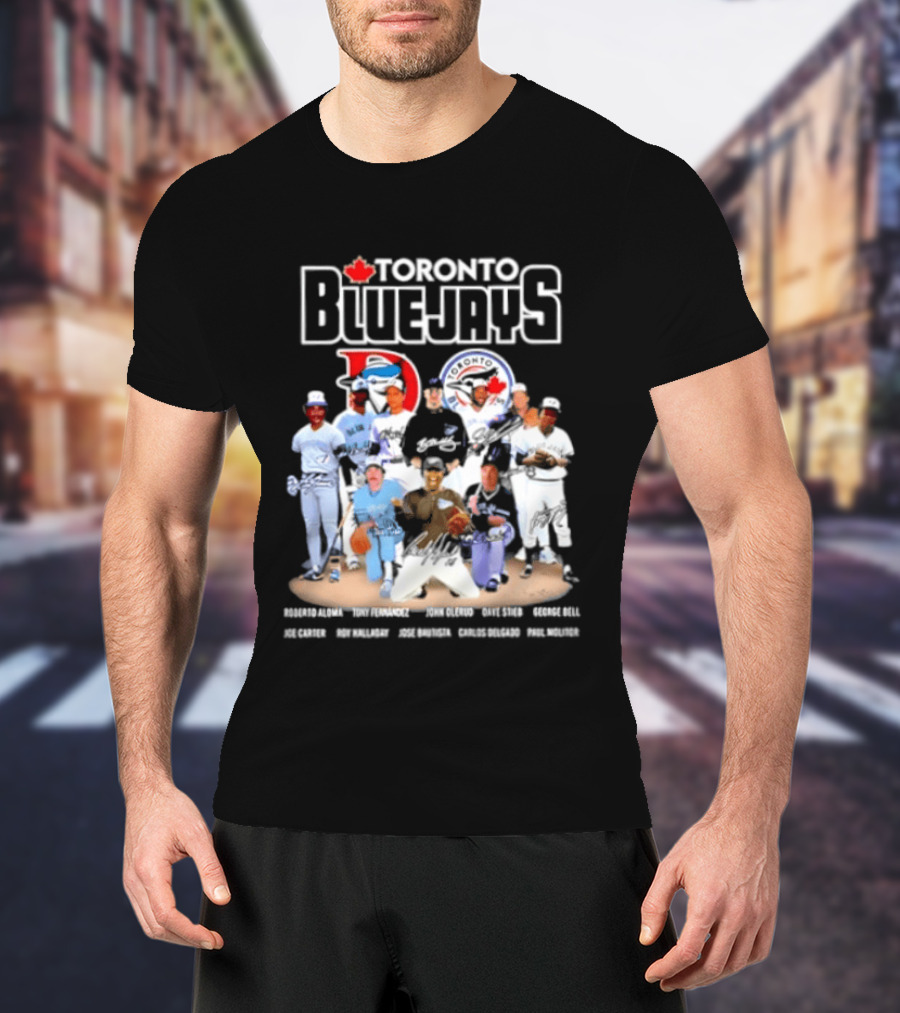 Toronto Blue Jays Player Signatures Featuring Springer Guerrero Bichette Gausman T-Shirt