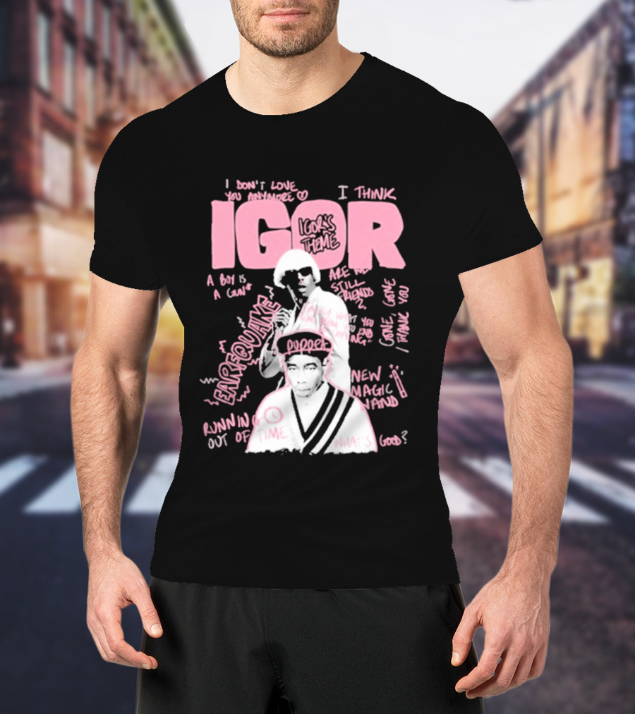 IGOR Sketchbook With I Think And EARFQUAKE Tyler The Creator T-Shirt