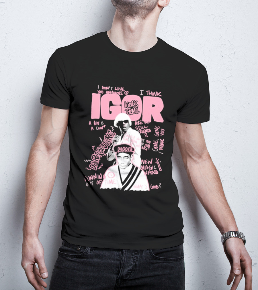 IGOR Sketchbook With I Think And EARFQUAKE Tyler The Creator T-Shirt