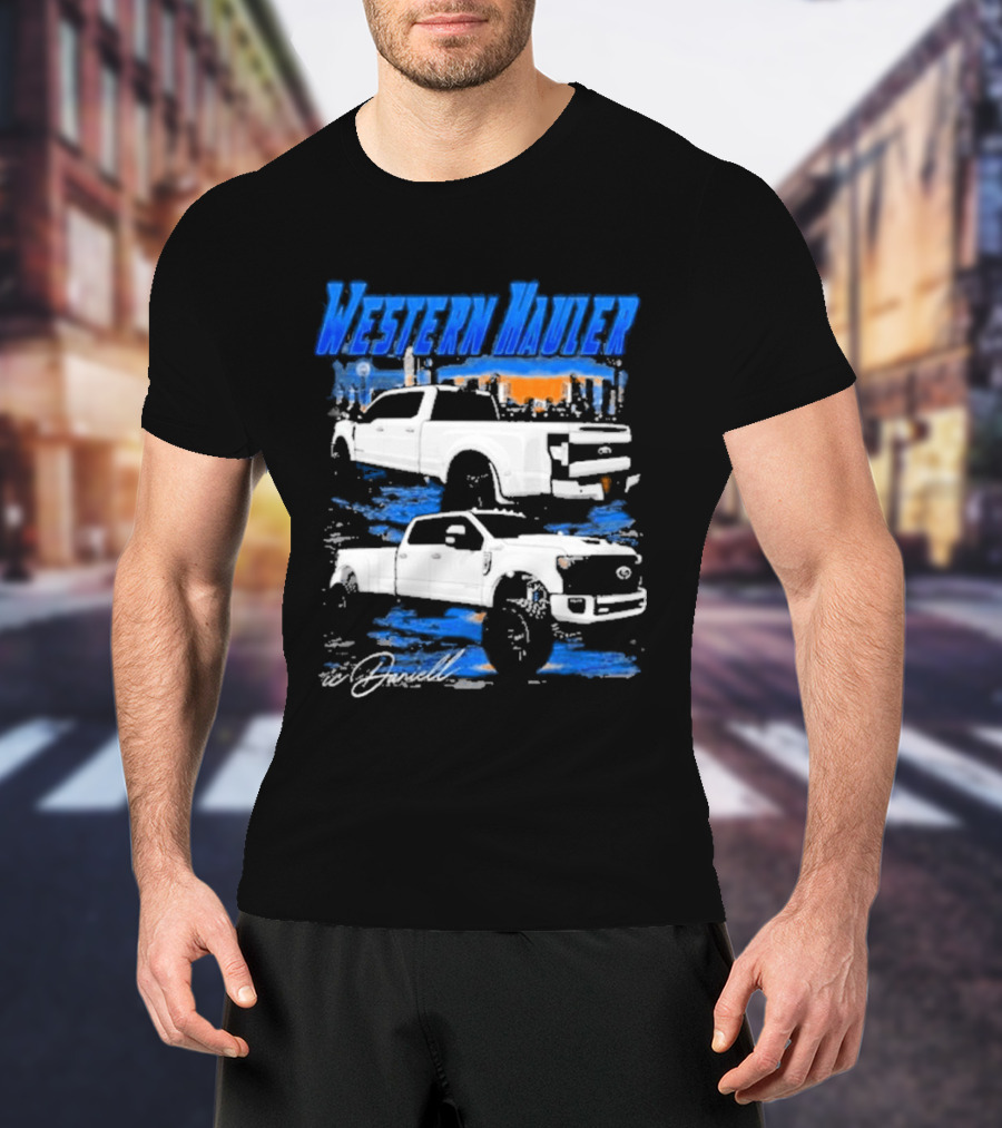 Icdaniell Ford F350 Dually Western Hauler Trucks T-Shirt