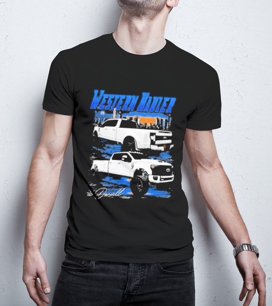 Icdaniell Ford F350 Dually Western Hauler Trucks T-Shirt