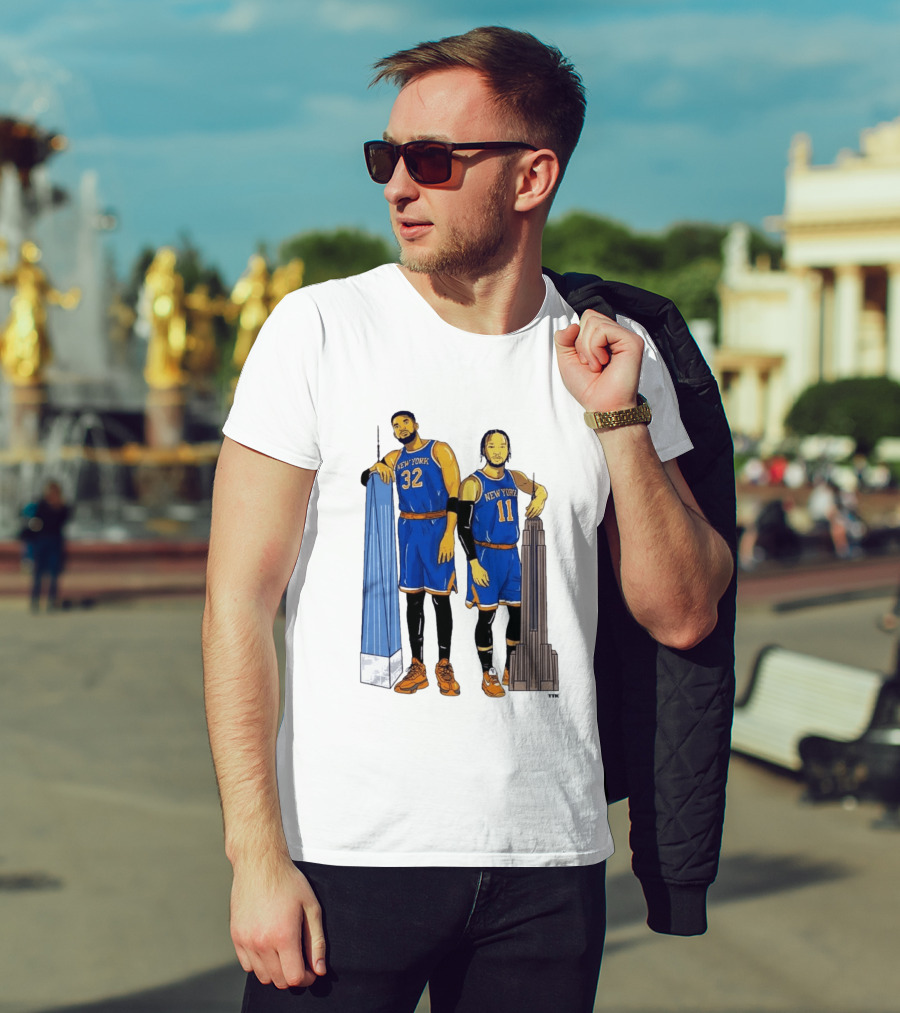 New York Twin Towers Towns Brunson Basketball Player T-Shirt