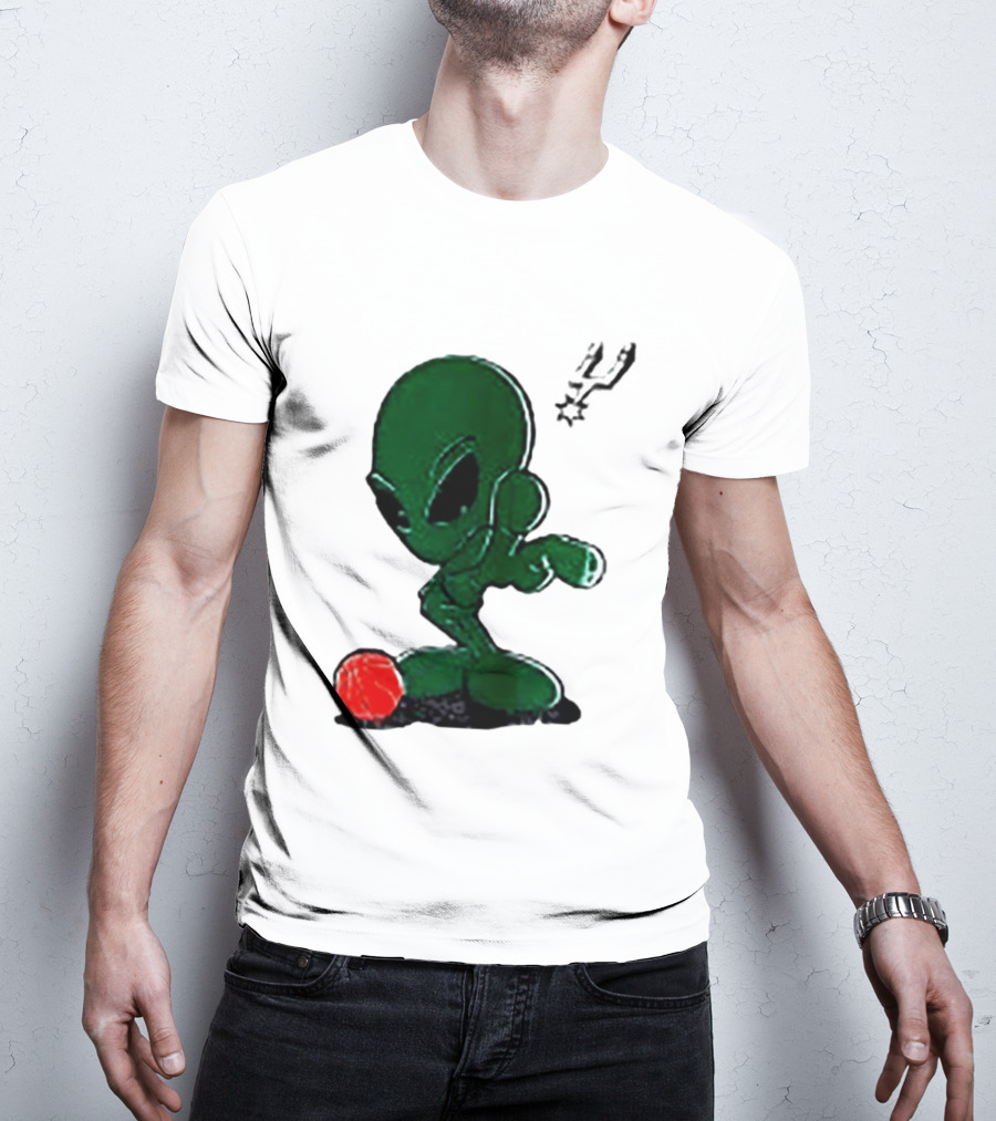San Antonio Spurs Alien Basketball Dribble T-Shirt