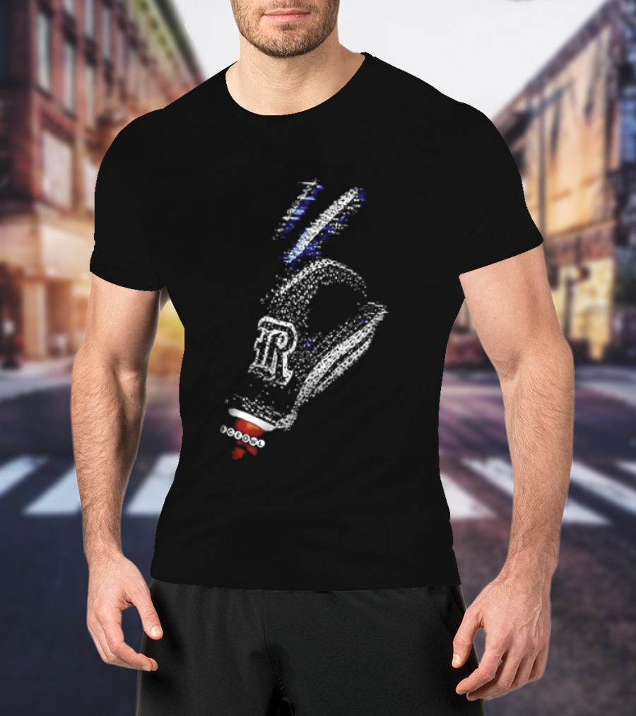 Drake Iceman Rice Owls Football Diamond Chain Hand Gesture T-Shirt