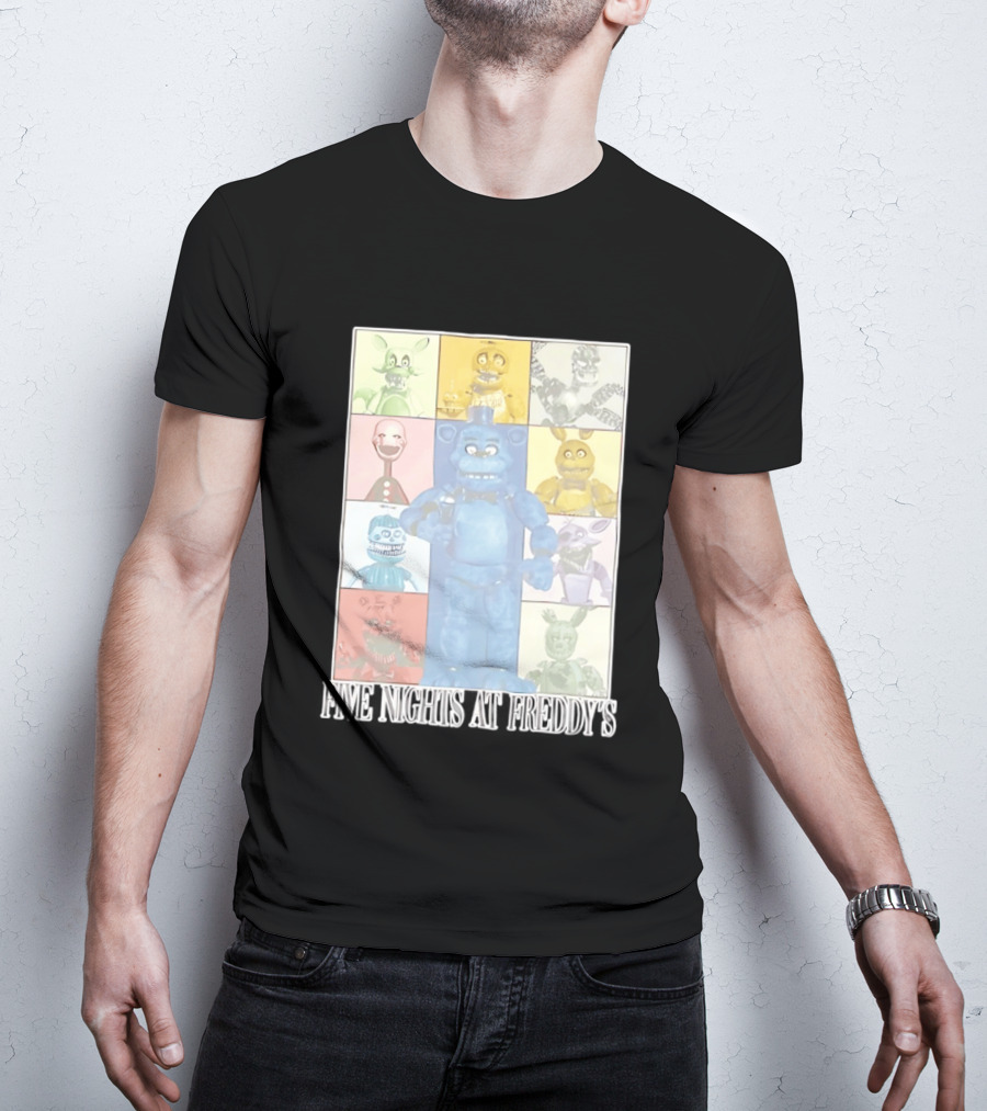 Five Nights At Freddy's The Eras Tour Animatronics Characters T-Shirt