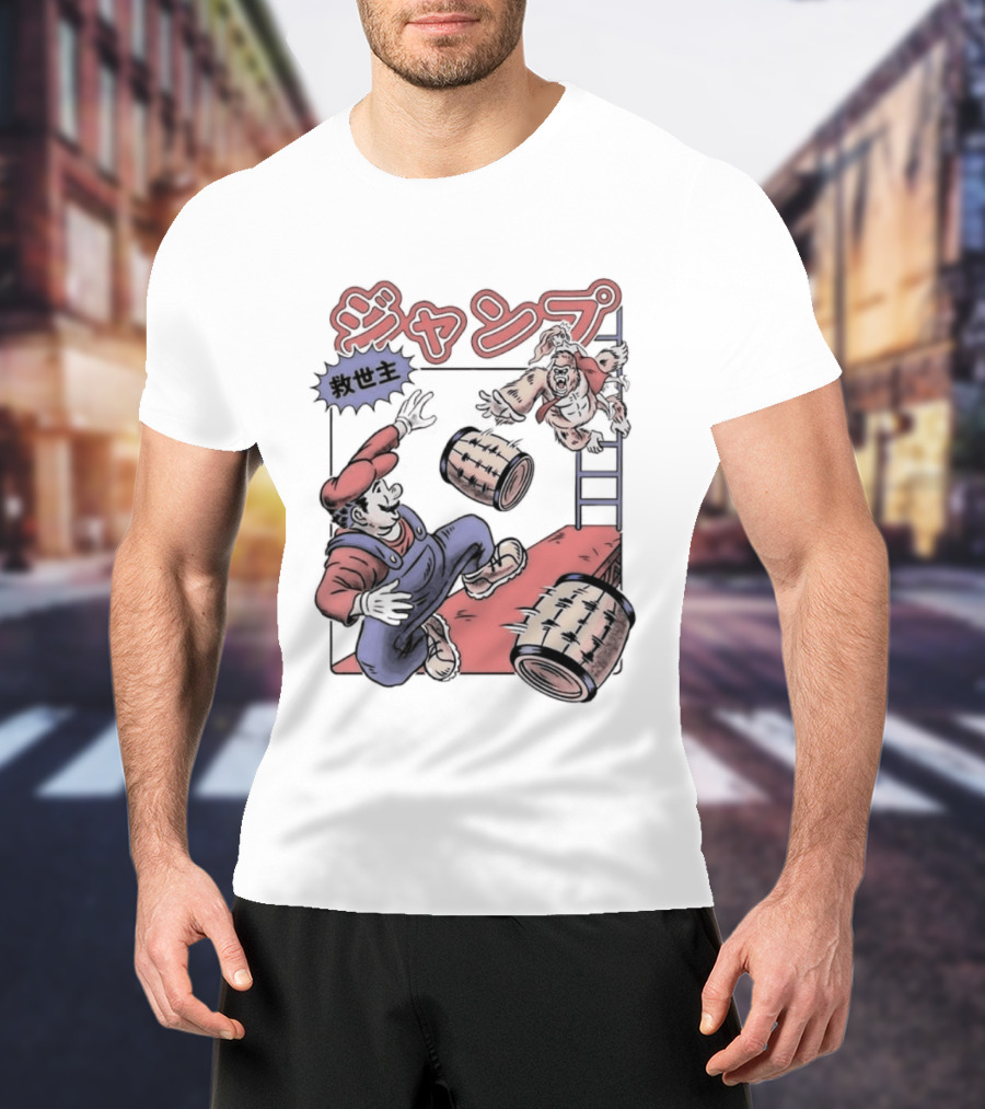Donkey Kong Barrels Princess Pauline T-Shirt