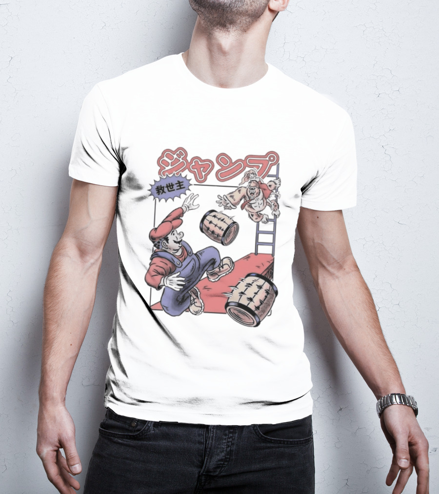 Donkey Kong Barrels Princess Pauline T-Shirt