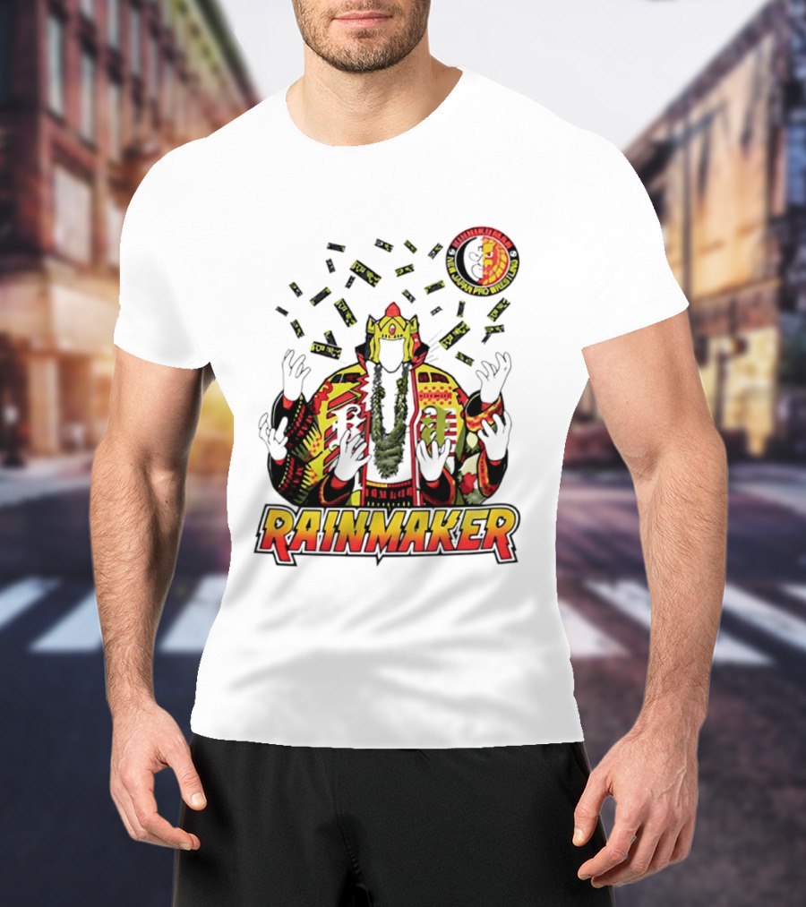 Kinnikuman New Japan Pro Wrestling Rainmaker Iconic Collab T-Shirt