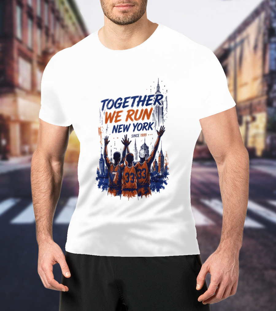 Together We Run New York Basketball Since 1999 Skyline Players T-Shirt