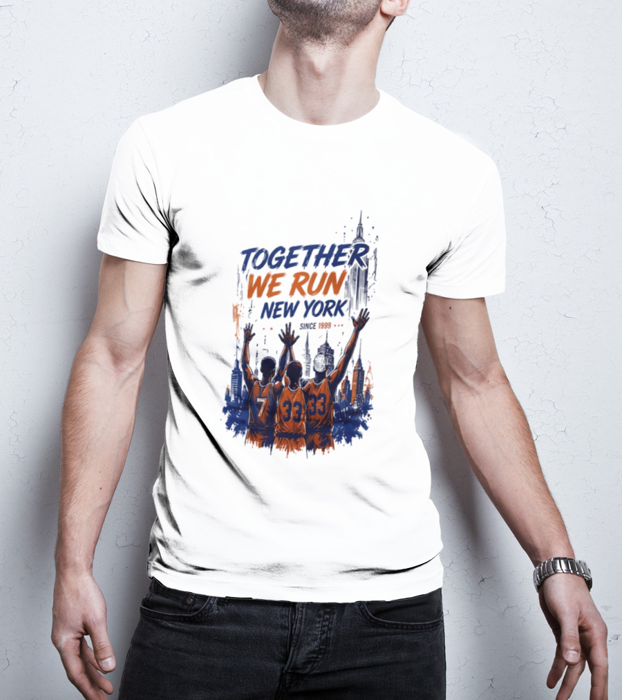 Together We Run New York Basketball Since 1999 Skyline Players T-Shirt