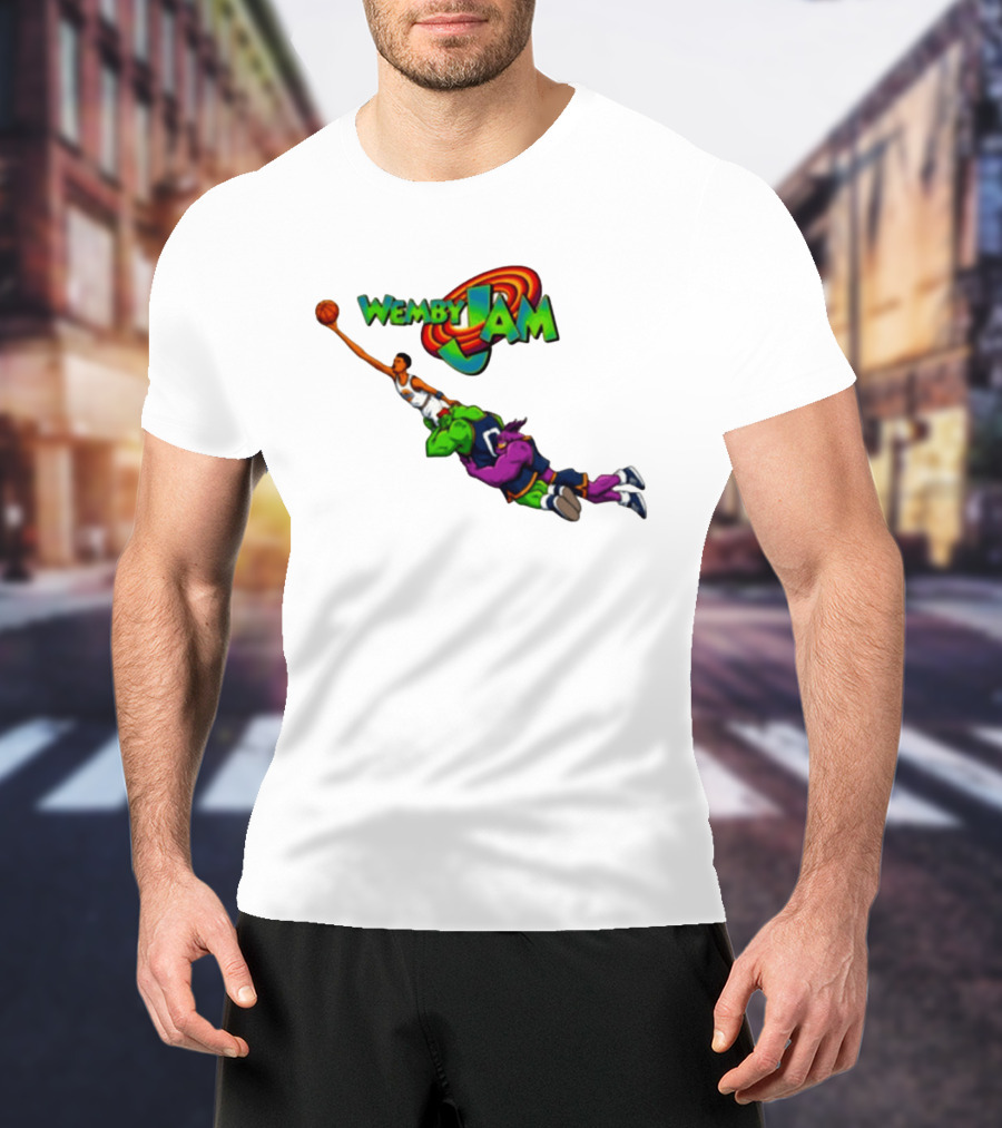 Wemby Jam Monstars Dunk 90s Basketball T-Shirt