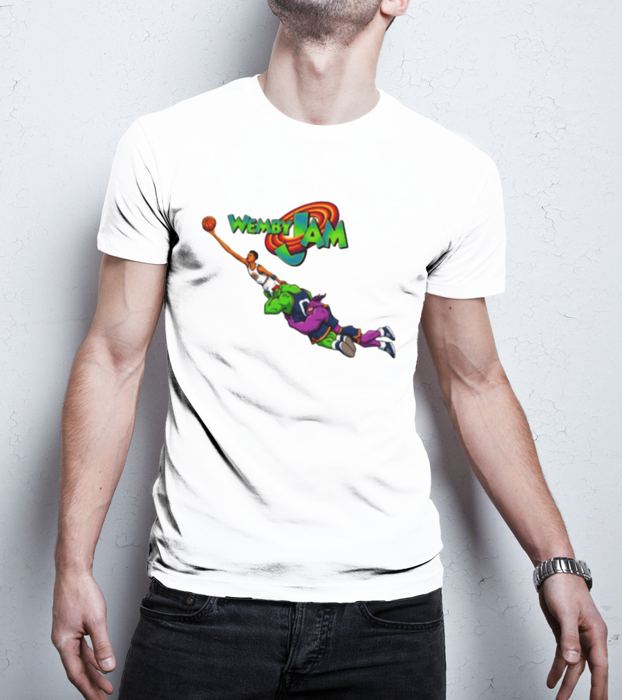 Wemby Jam Monstars Dunk 90s Basketball T-Shirt