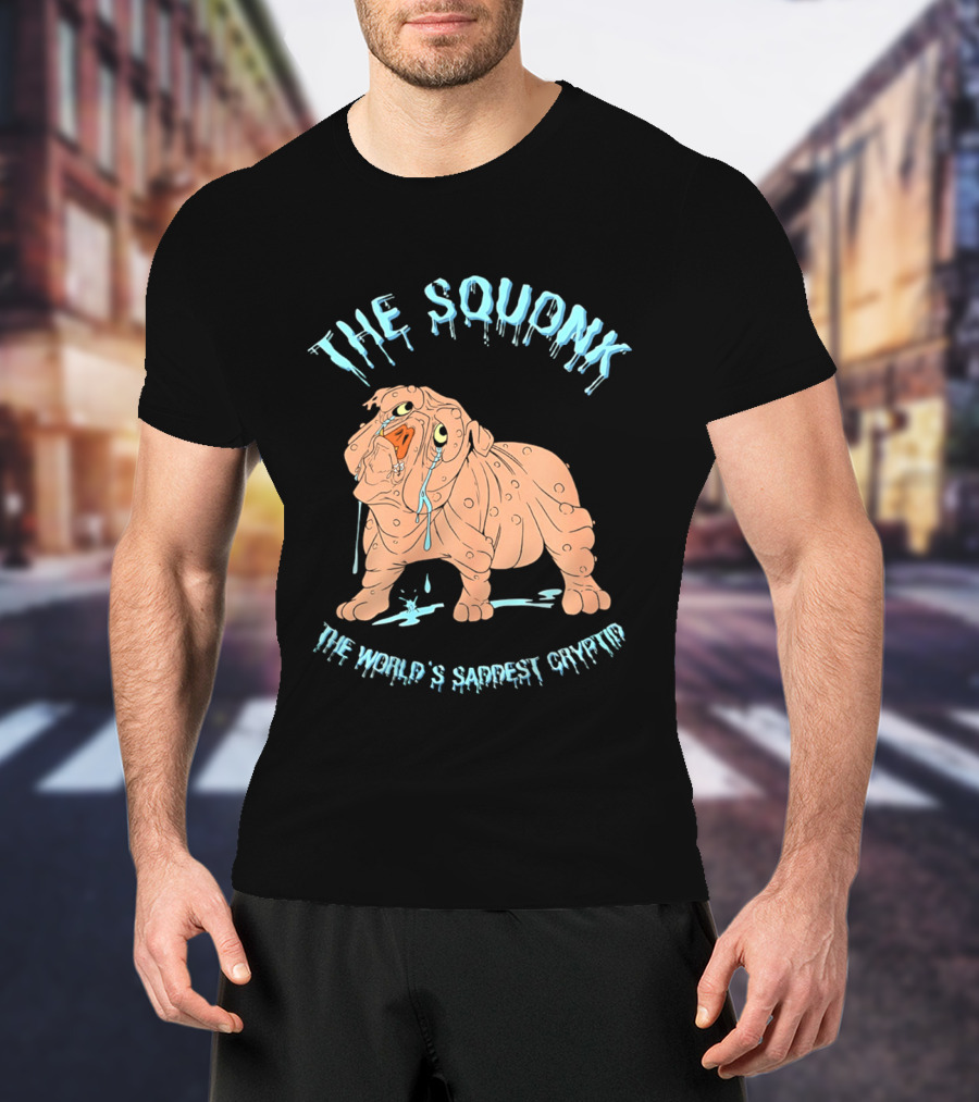 The Squonk World's Saddest Cryptid Dripping T-Shirt