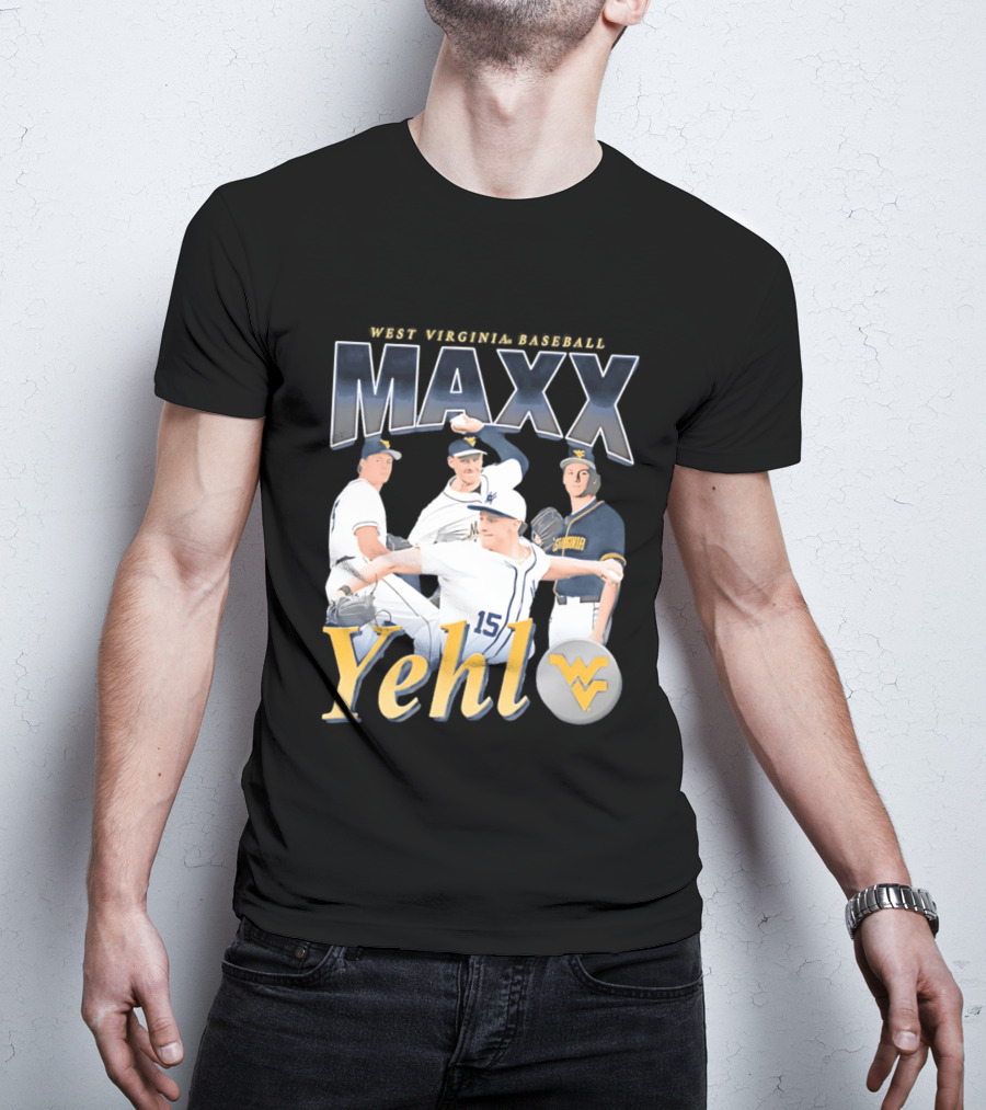 West Virginia Baseball Maxx Yehl WV Iconic Sports T-Shirt