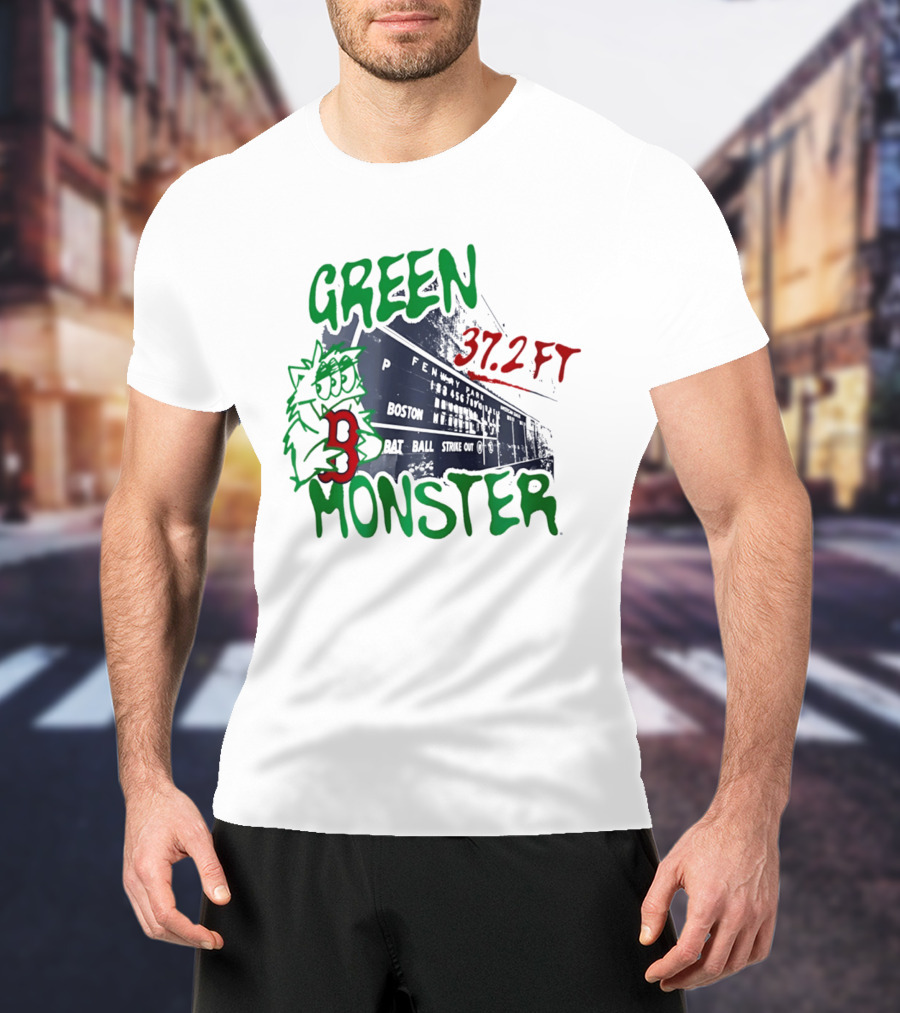 Boston Red Sox Green Monster Fenway 37.2 FT T-Shirt
