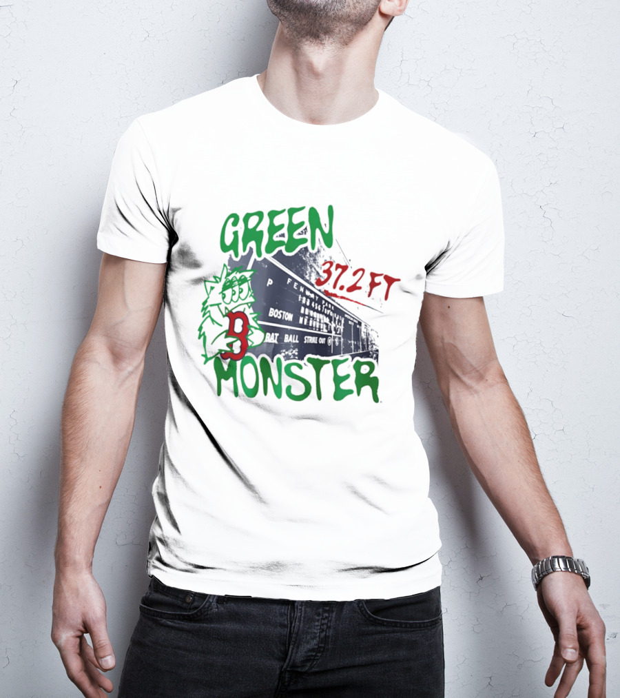 Boston Red Sox Green Monster Fenway 37.2 FT T-Shirt