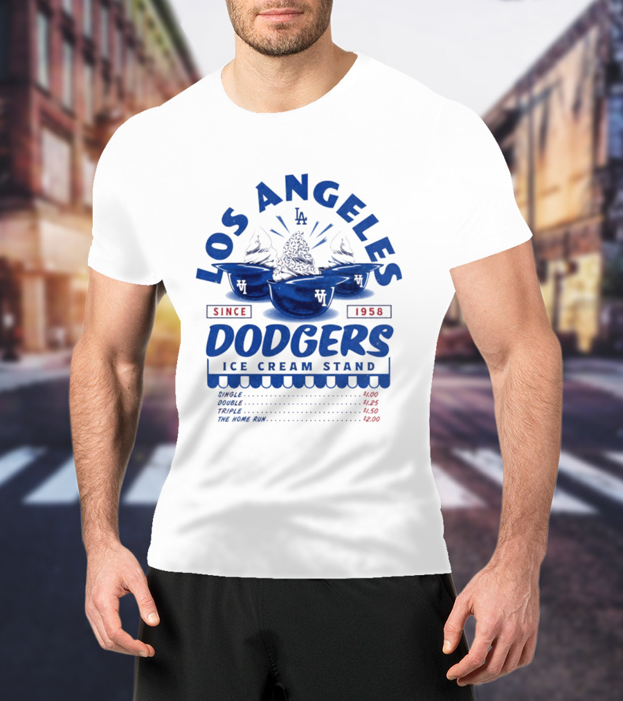 Los Angeles Dodgers Ice Cream Stand Since 1958 LA T-Shirt