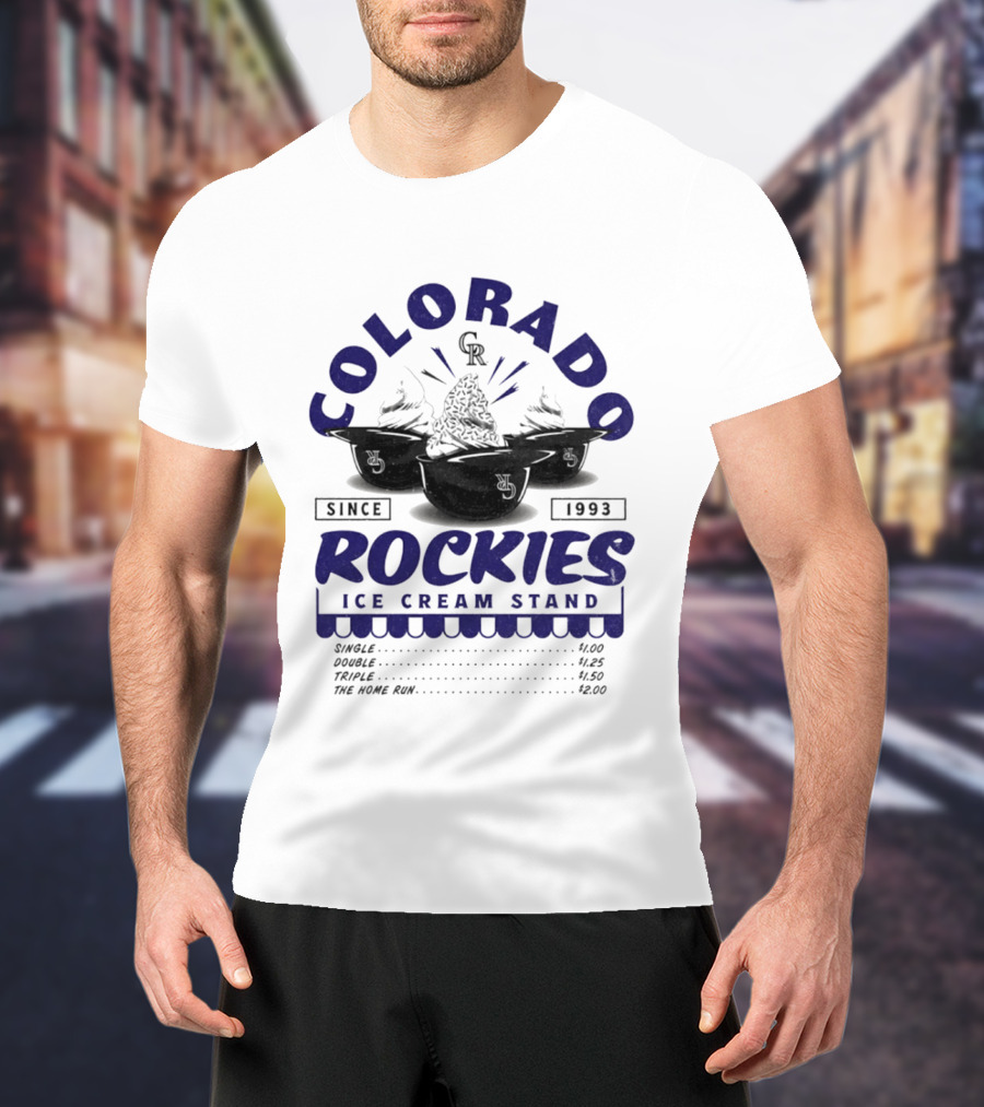 Colorado Rockies Ice Cream Stand Since 1993 CR T-Shirt
