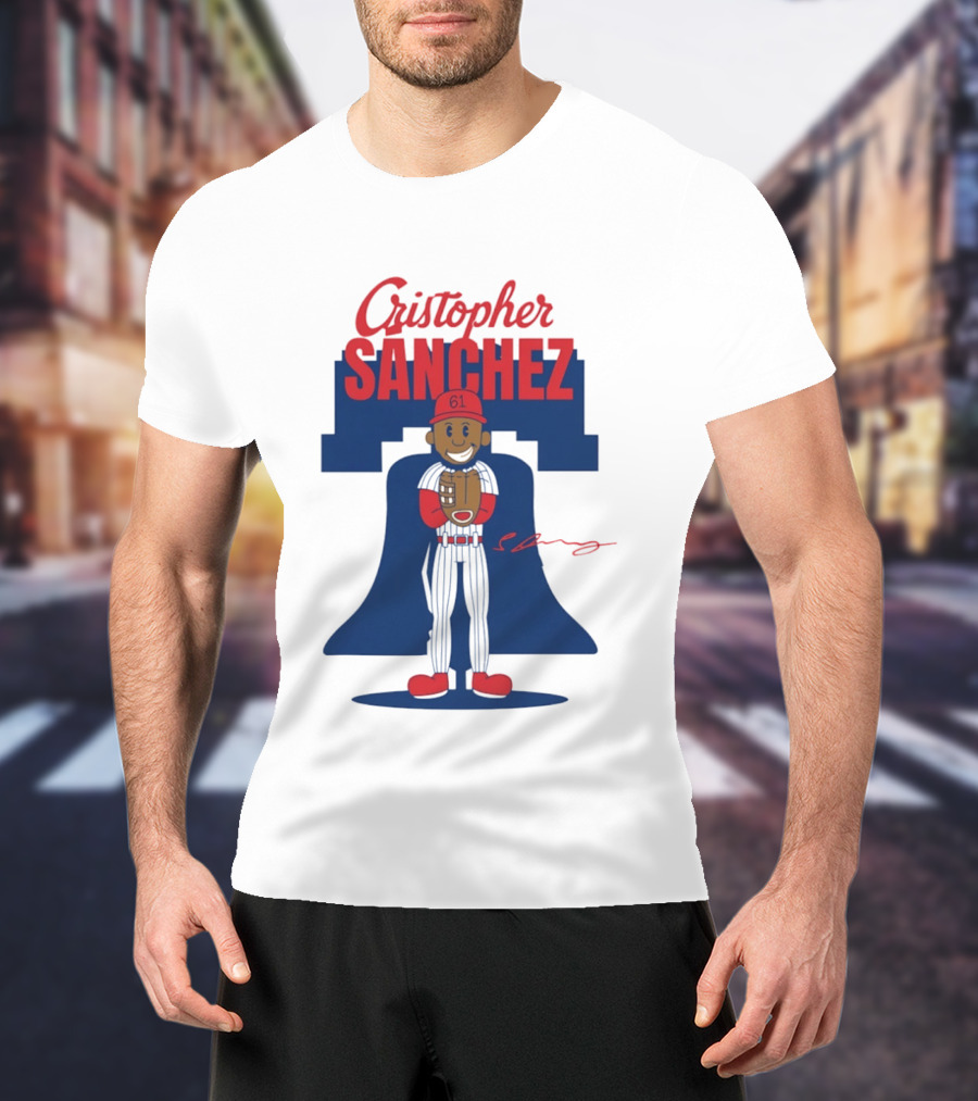 Cristopher Sanchez Phillies Cartoon Toddler 61 T-Shirt