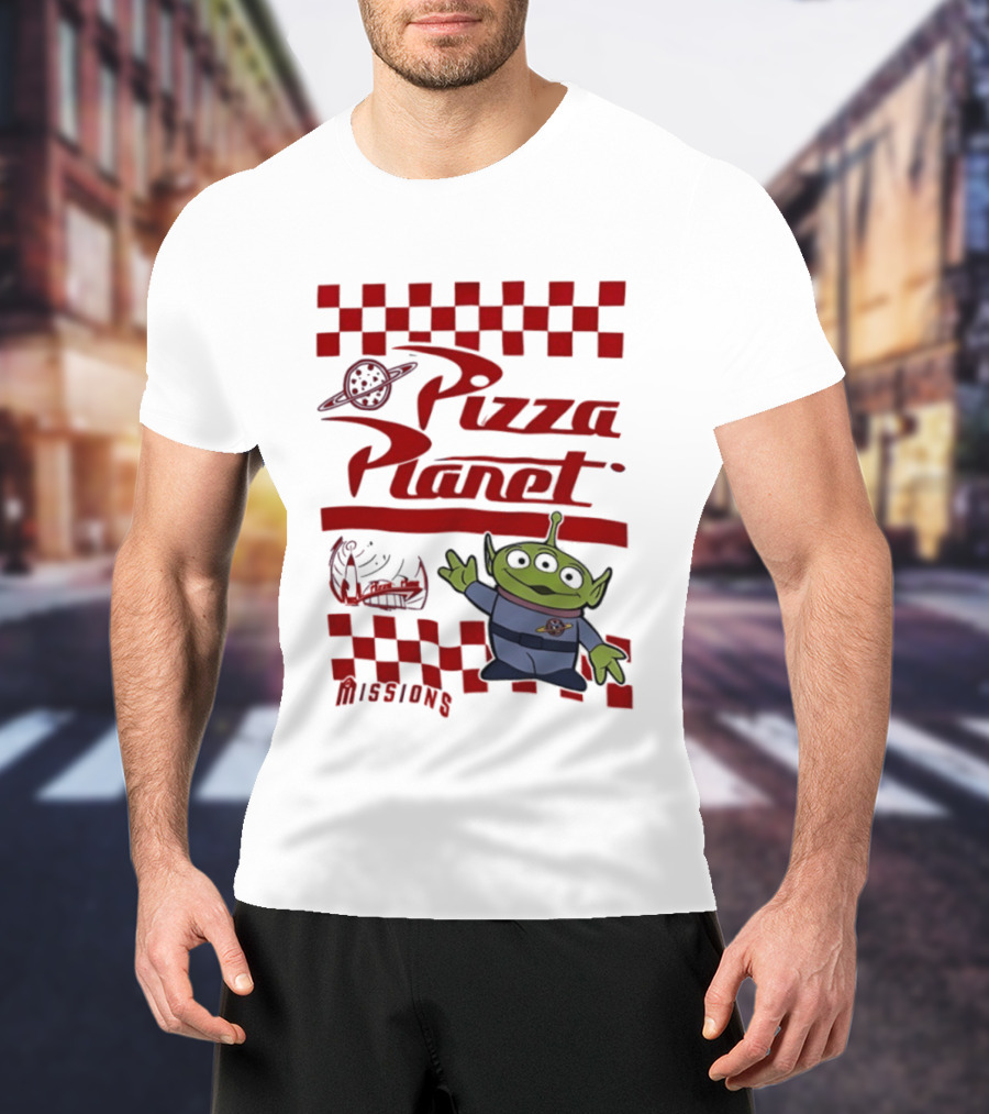 Pizza Planet Little Green Men Missions Disney Pixar Toy Story T-Shirt