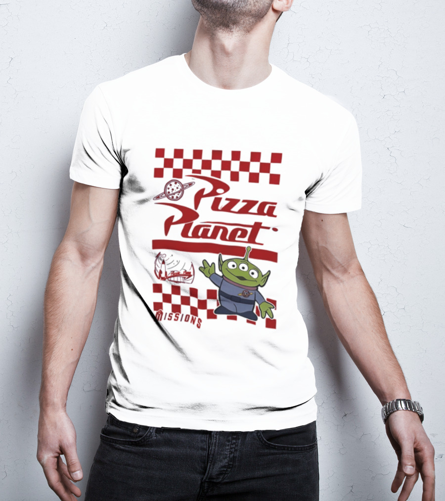 Pizza Planet Little Green Men Missions Disney Pixar Toy Story T-Shirt