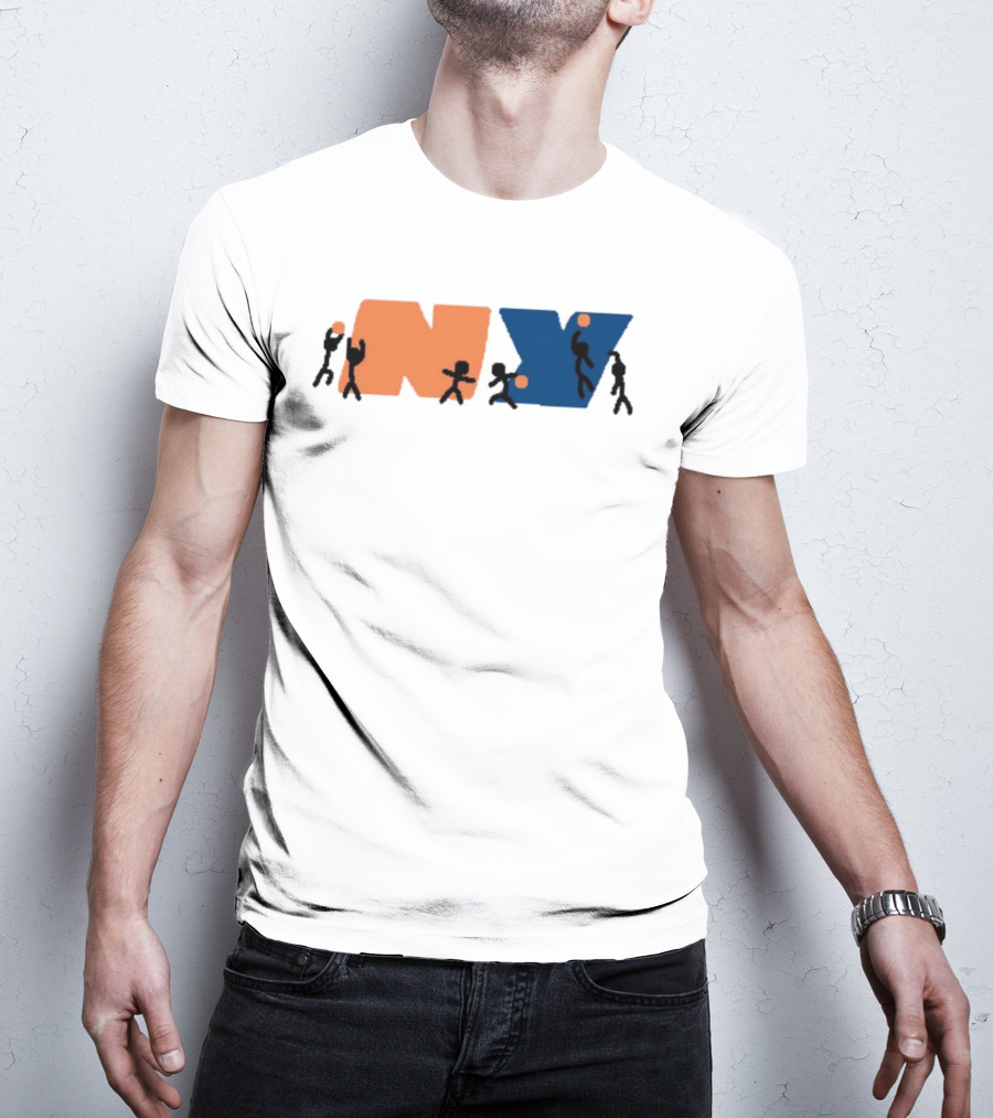 New York Knicks NBA NY Paint Basketball T-Shirt