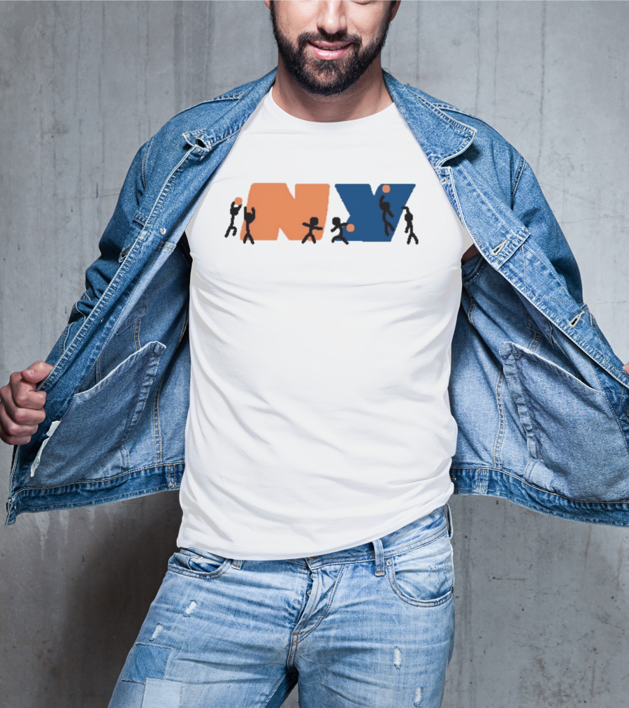 New York Knicks NBA NY Paint Basketball T-Shirt