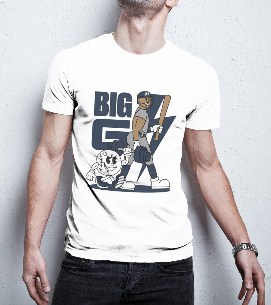 Giancarlo Stanton Big G Cartoon New York Yankees Baseball Star T-Shirt