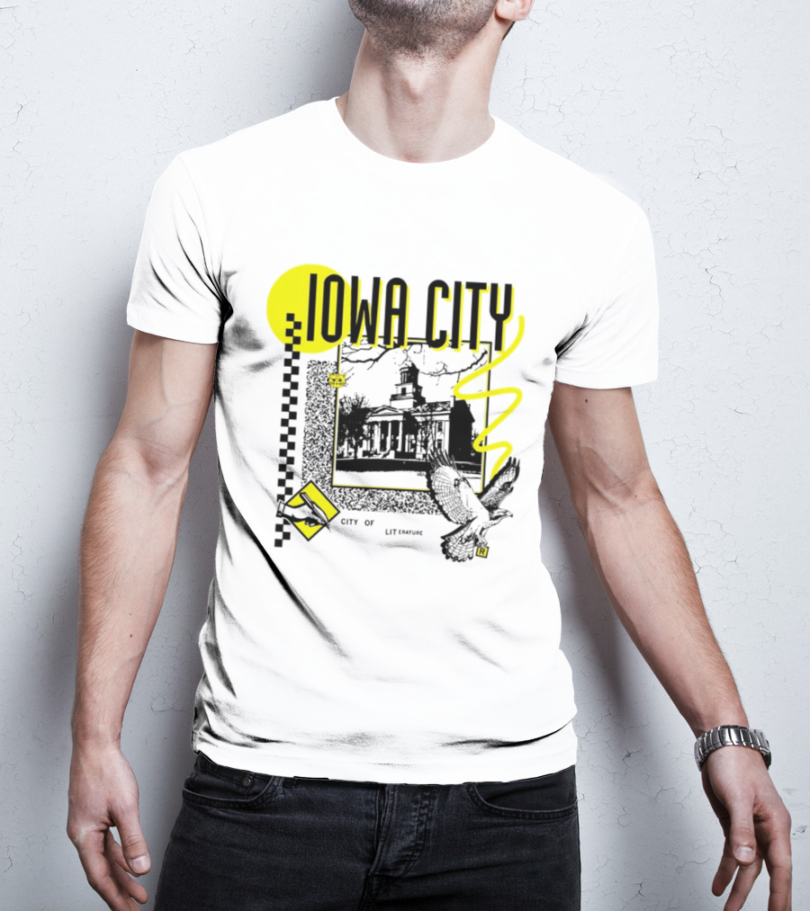 Iowa City University Old Capitol Literary Heritage Bird And Book T-Shirt