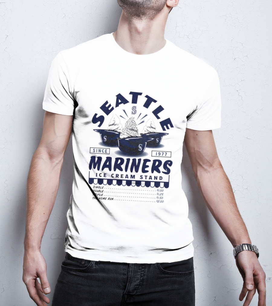 Seattle Mariners Since 1977 Ice Cream Stand Mariners T-Shirt