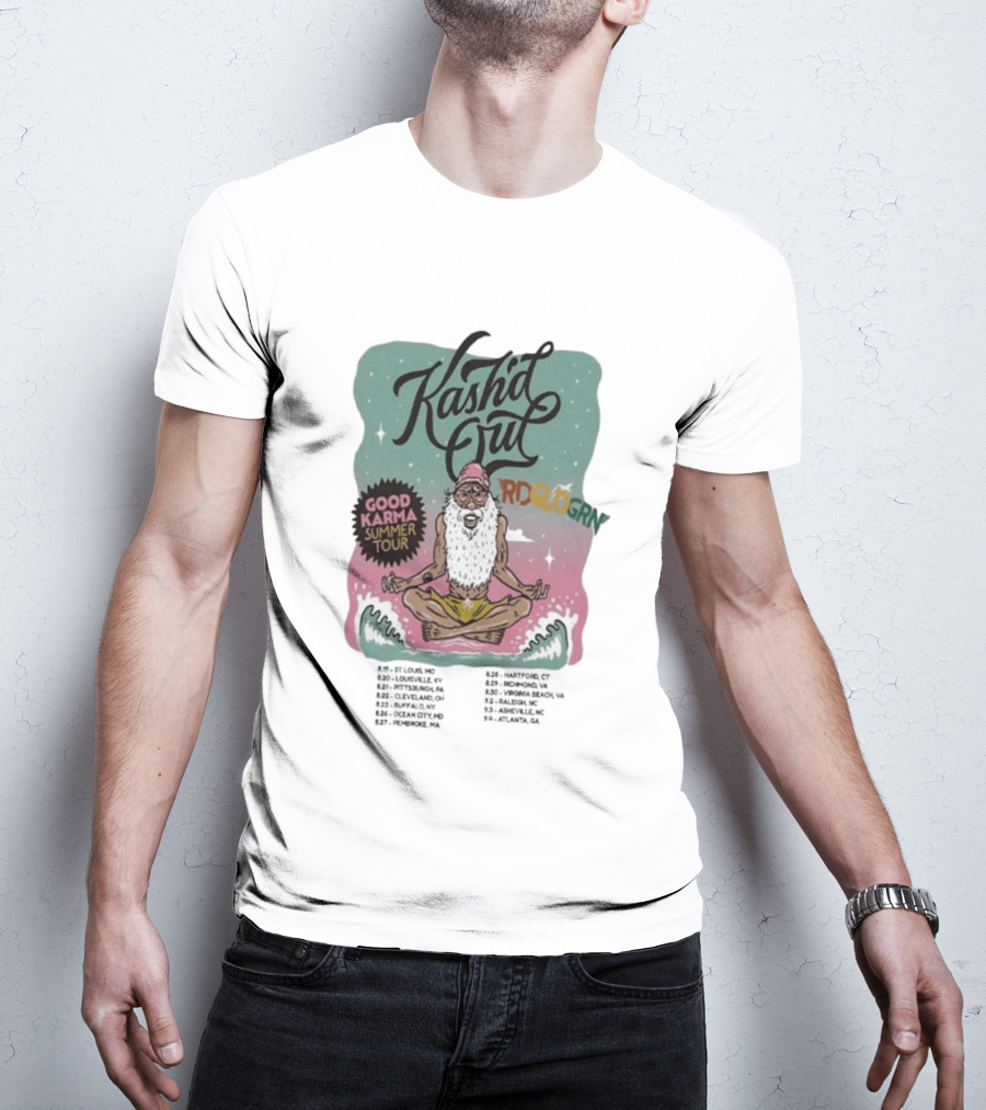 Kash'd Out 2026 Good Karma Summer Tour Vintage Meditation T-Shirt