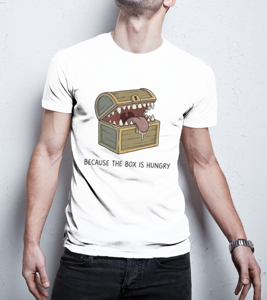 Mimic Chest Monster Because The Box Is Hungry Dungeons And Dragons Fantasy Gaming Creature T-Shirt