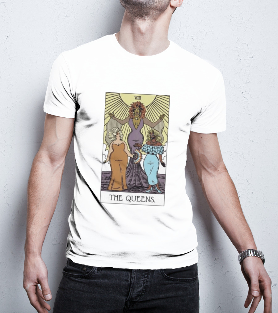 The Queens VIII Tarot Card Empowerment And Elegance T-Shirt