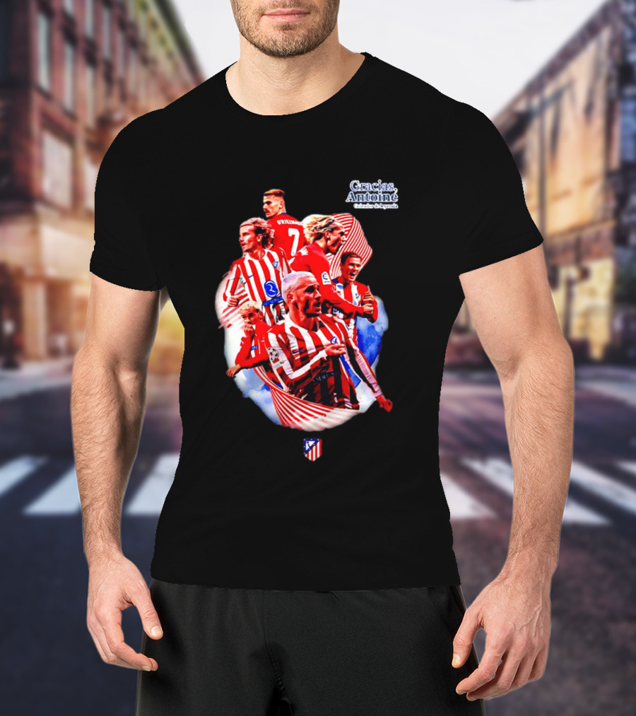 Atlético De Madrid Antoine Griezmann Number 7 2026 T-Shirt