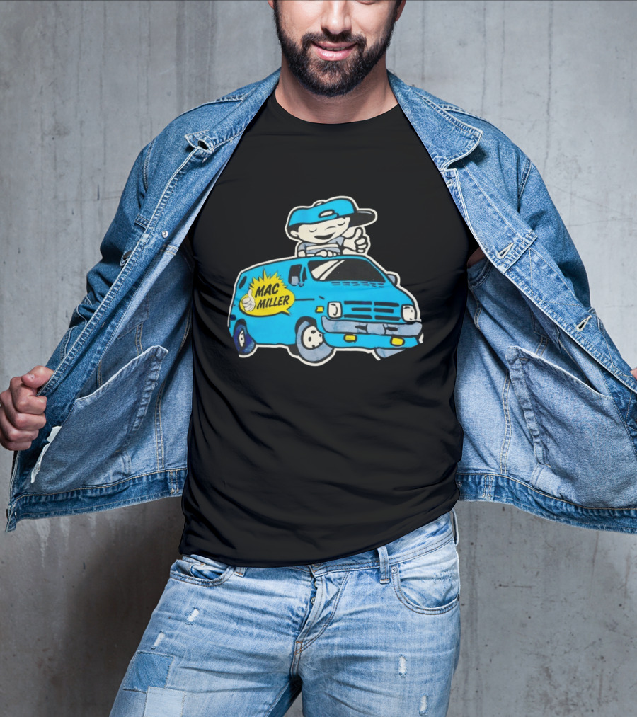 Mac Miller Under The Influence Of Music Cartoon Van T-Shirt