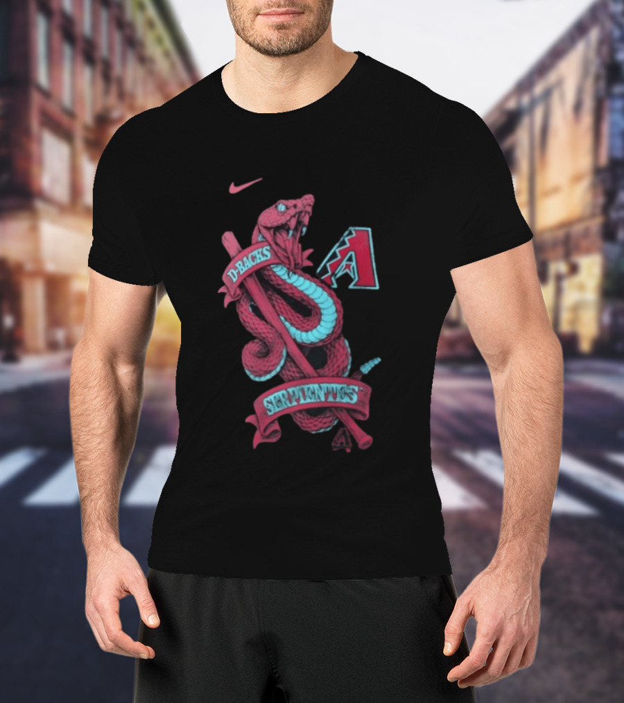 Nike D Backs Serpientes Arizona Diamondbacks Black T-Shirt