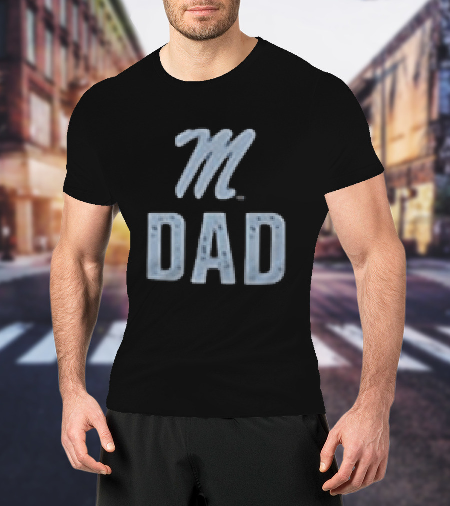 Ole Miss Rebels M Dad Father's Day 2026 Two Sided T-Shirt