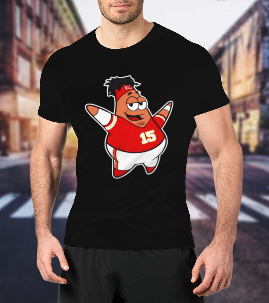 Patrick Star Mahomes 15 Kansas City Chiefs T-Shirt
