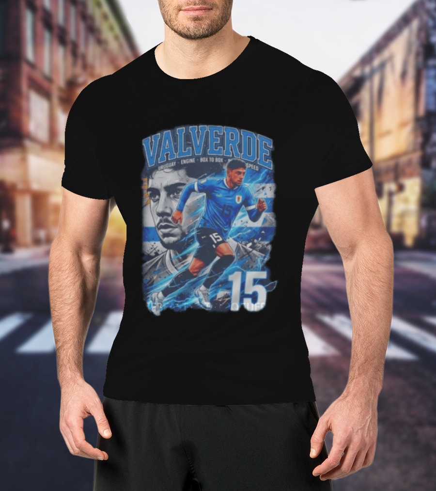 Valverde Uruguay Engine Box To Box Speed 15 T-Shirt