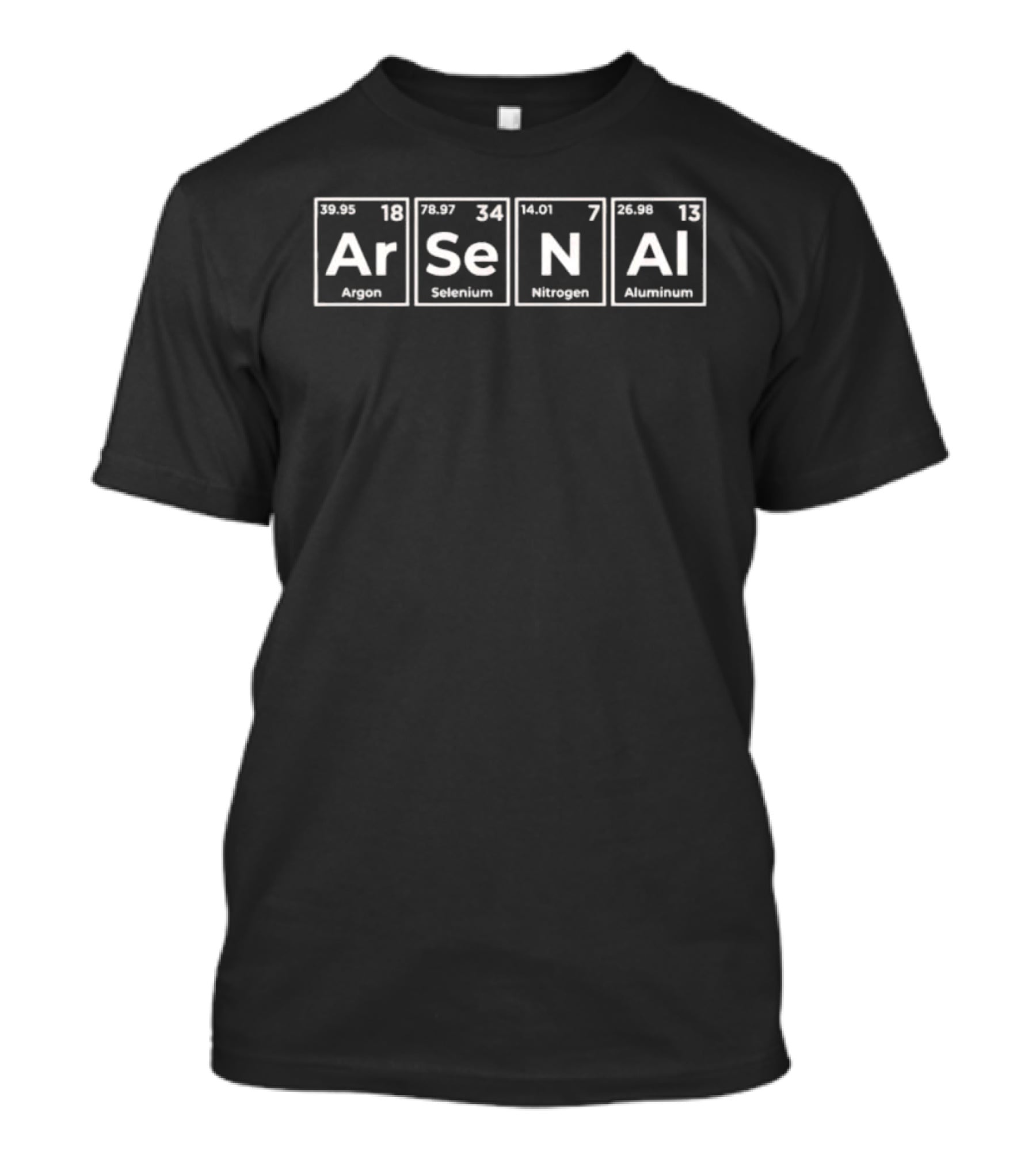 Chemical Arsenal 2026 Argon Selenium Nitrogen Aluminum Periodic T-Shirt