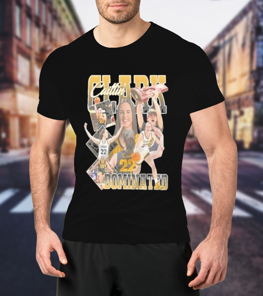 Clark Caitlin Iowa Basketball Number 22 Dominated T-Shirt