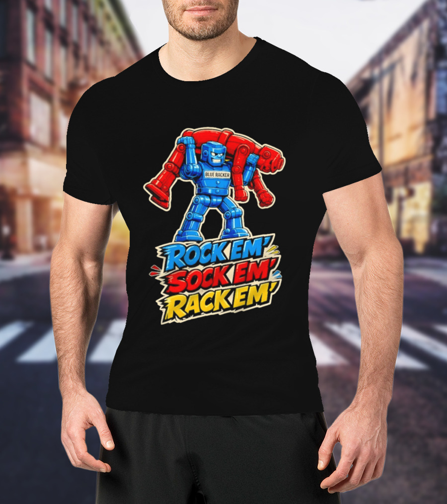 The Spiral Lucas DaSilva Blue Racker Rock Em' Sock Em' Rack Em T-Shirt